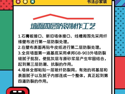 装修墙面四层防裂制作工艺