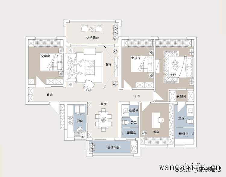 140㎡老房子改造，装成温馨美式，全屋真心把我迷住了，很有品味（旧房美式装修）